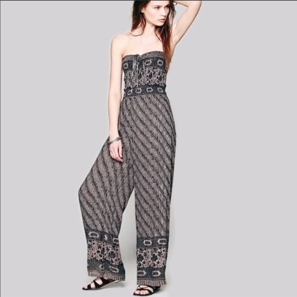 Free People Halter/Strapless Jumpsuit